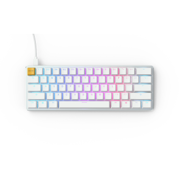 Glorious GMMK Modular Mechanical keyboard Compact (White Ice) - Gateron Brown Switch
